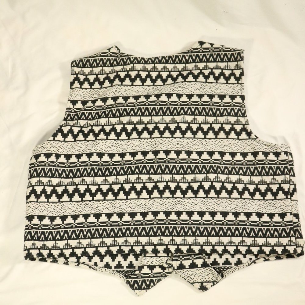 Vtg AUSTIN HARRIS Aztec Print Button Vest Sz XL Men - Picture 8 of 13